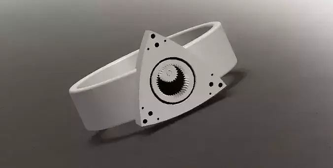 Automotive ring Rotary ring Automotive jewelry 3D model