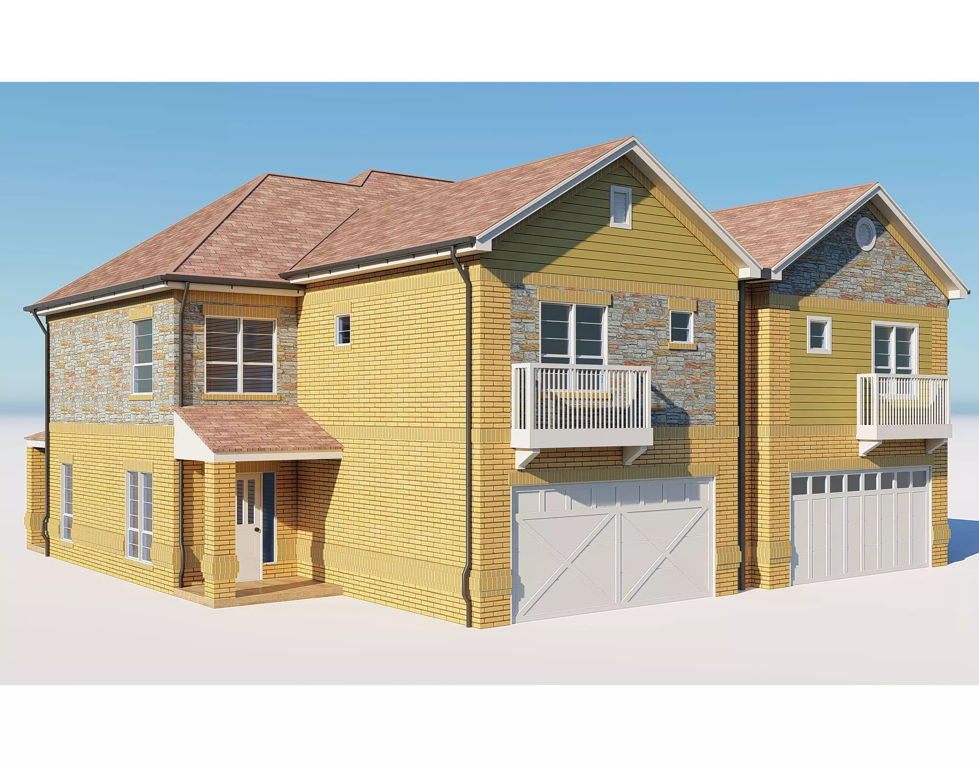 Brick House 4 3D model