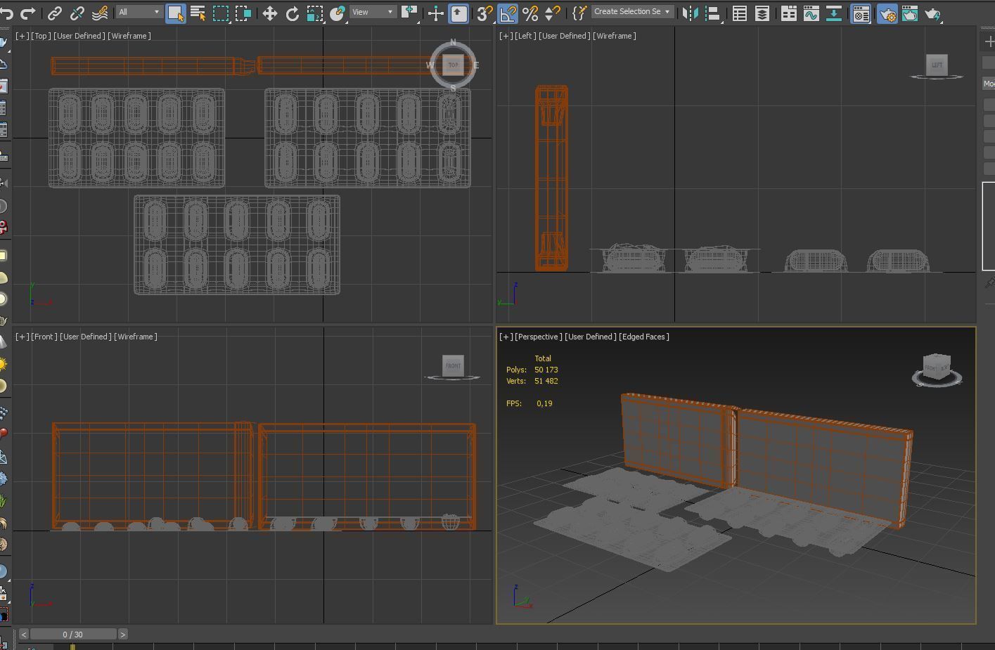 set of pills in packages Low-poly 3D model_6