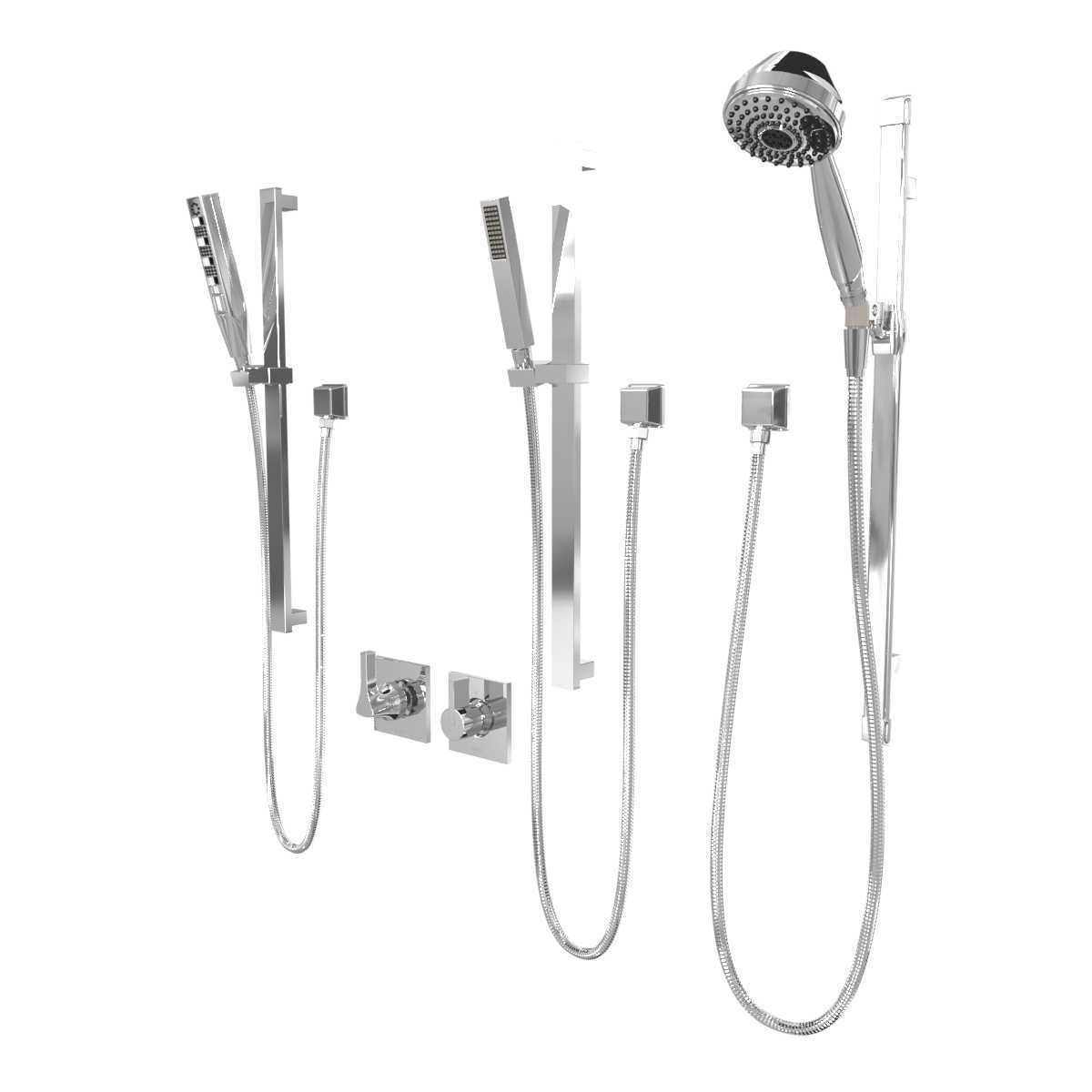 Delta faucet shower mixer 3D model_8