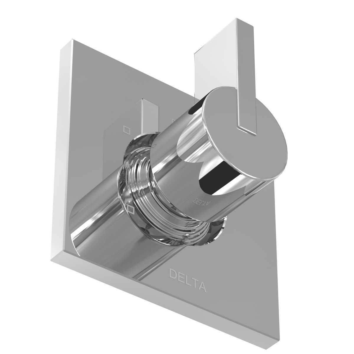 Delta faucet shower mixer 3D model_4