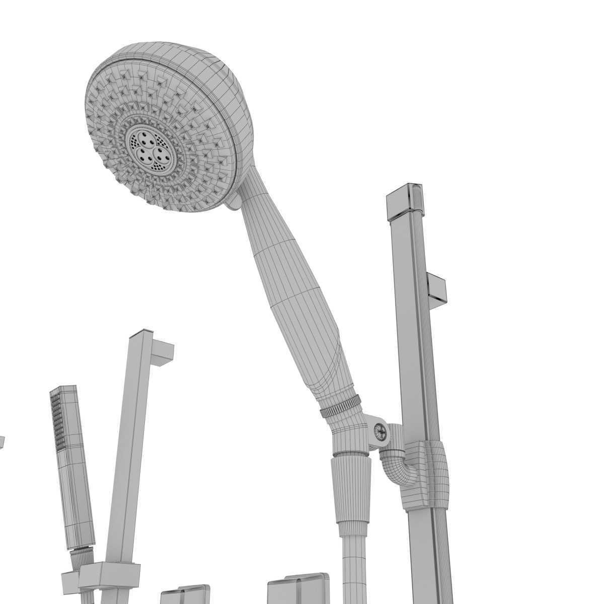 Delta faucet shower mixer 3D model_14