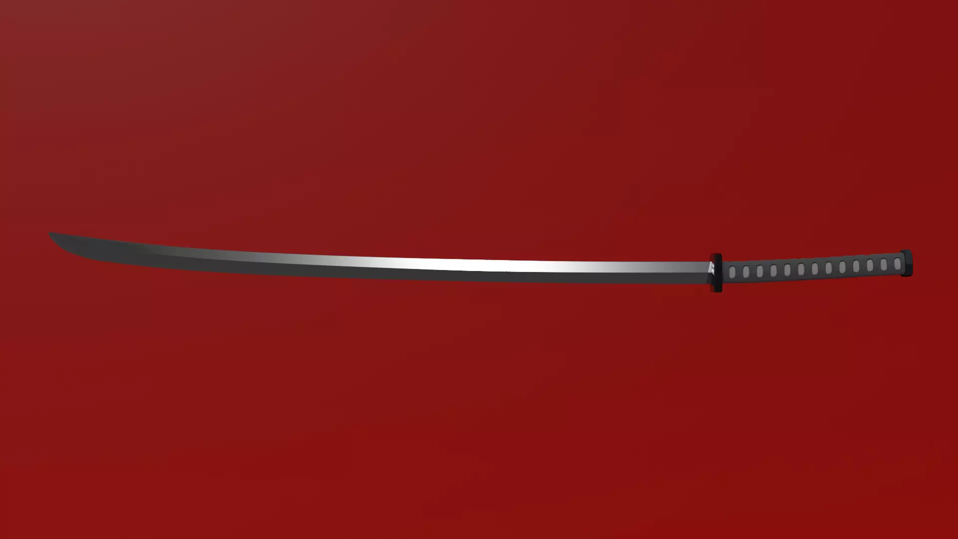 Samurai Katana Japanese sword Free low-poly 3D model