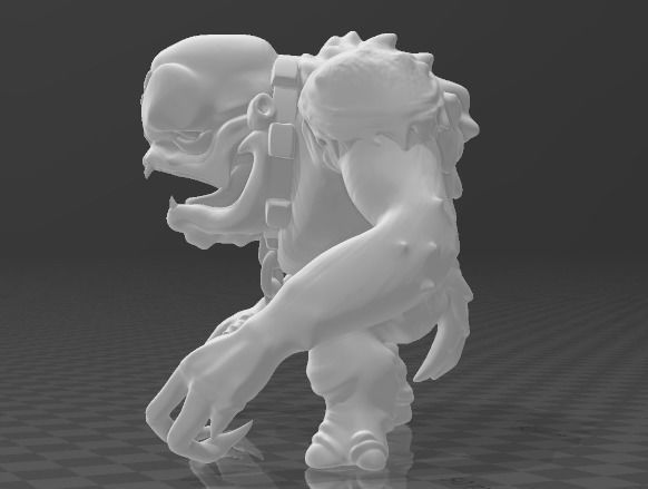 Star Wars Muchi Rancor figure 3D print model_1