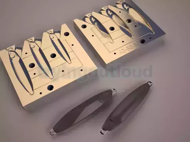 40-60-80Gr DM Force Slow Pitch Metal Jig Mold