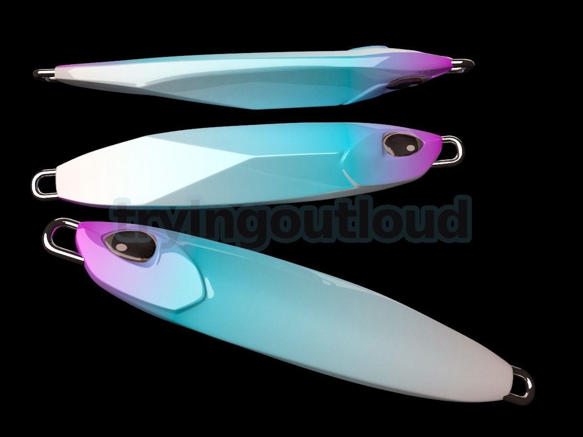 100-120-150Gr DM Force Slow Pitch Metal Jig Mold 3D print model_3