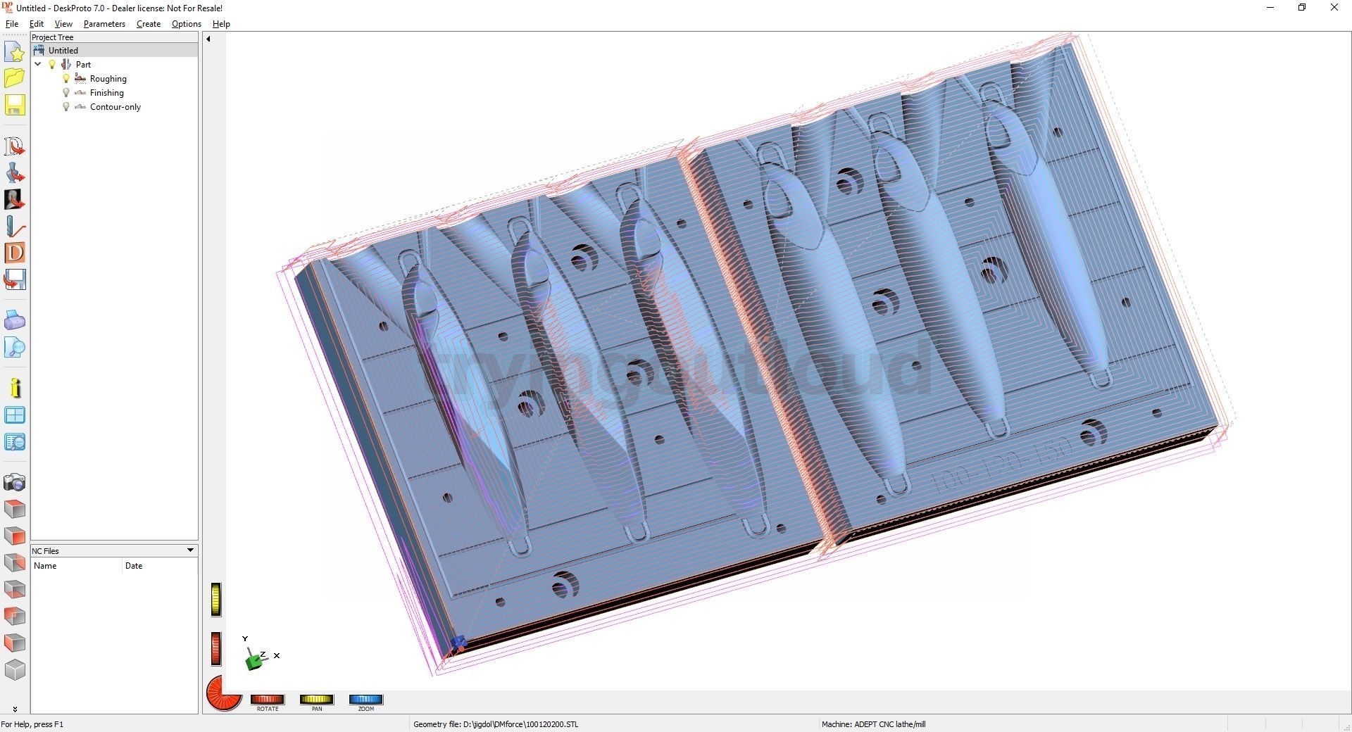 100-120-150Gr DM Force Slow Pitch Metal Jig Mold 3D print model_2