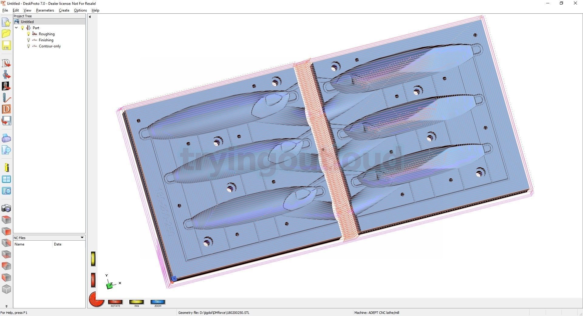 40-250 Gr DM Force Slow Pitch Metal Jig Mold Packs 3D print model_3