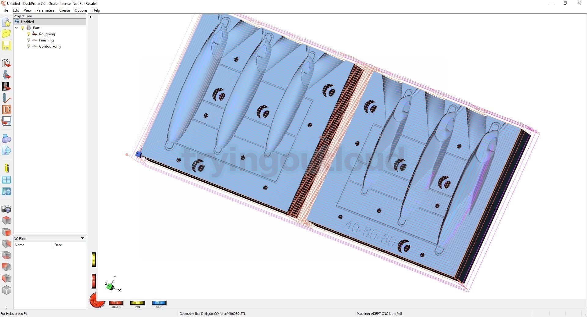  40-250 Gr DM Force Slow Pitch Metal Jig Mold Packs 3D print model_4