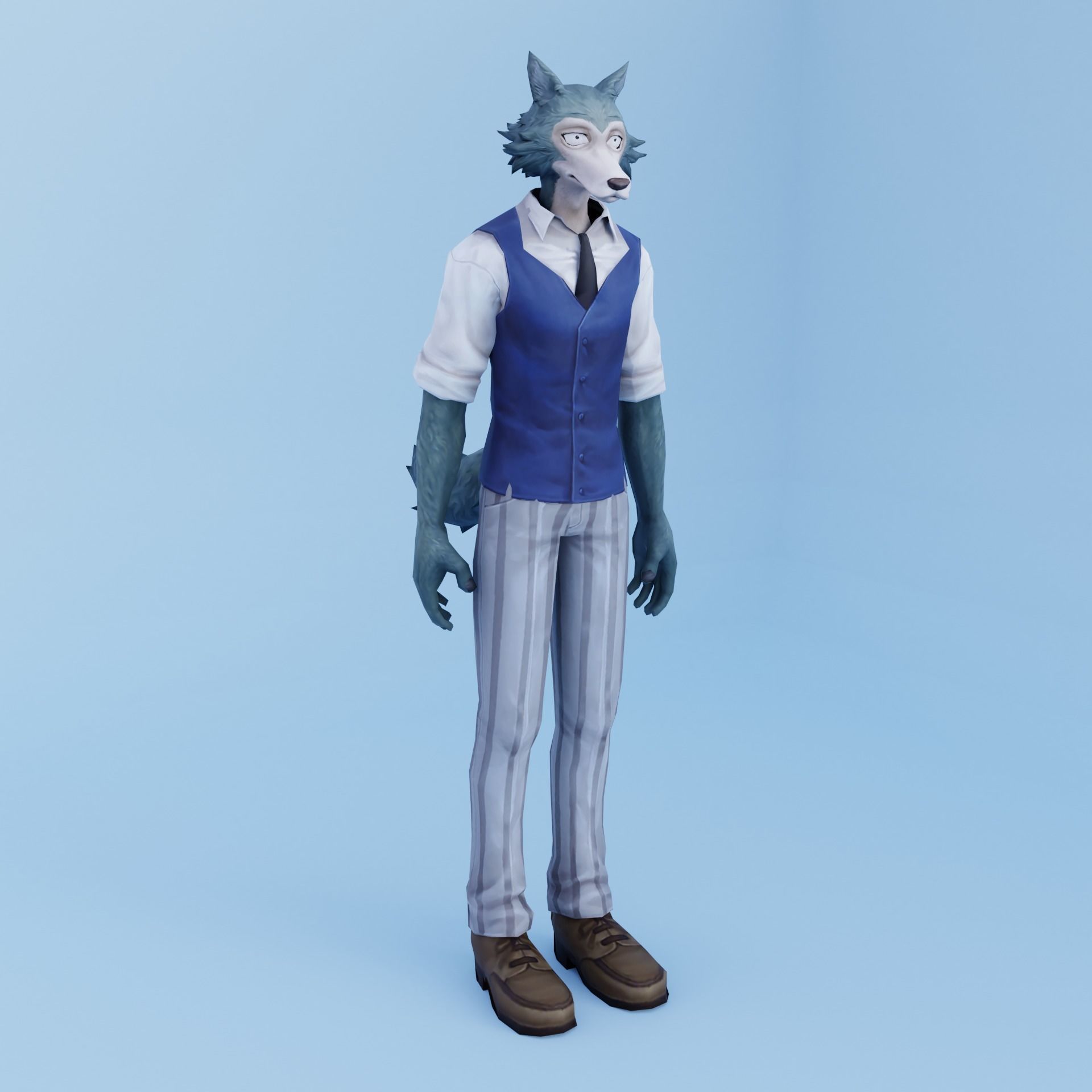 Legosi Beastars  Anime  Low-poly 3D model_5