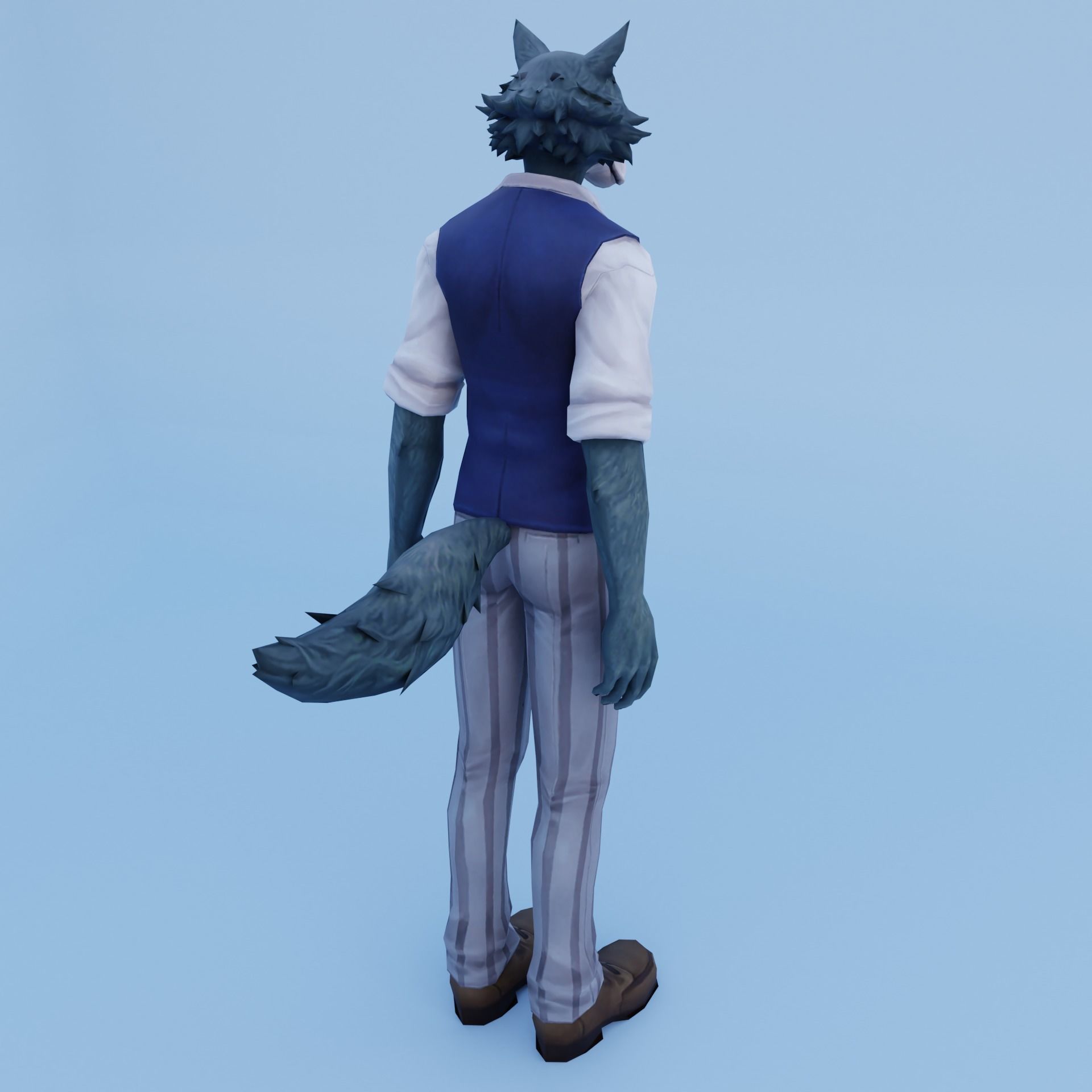 Legosi Beastars  Anime  Low-poly 3D model_8