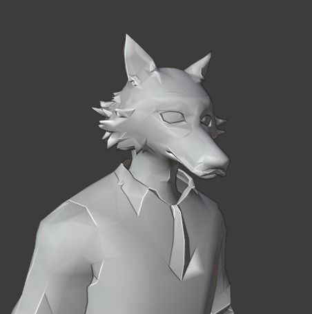 Legosi Beastars  Anime  Low-poly 3D model_11