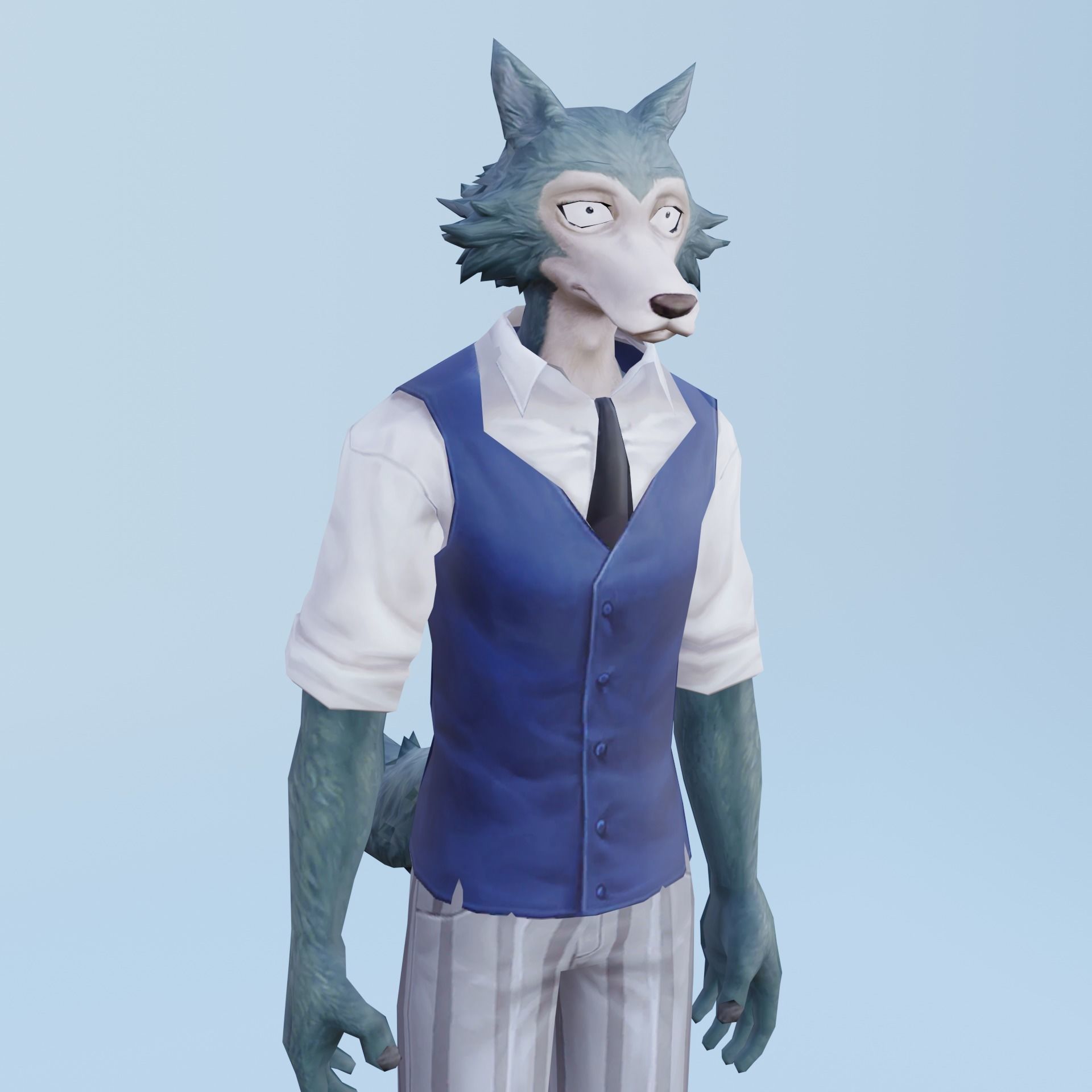 Legosi Beastars  Anime  Low-poly 3D model_6