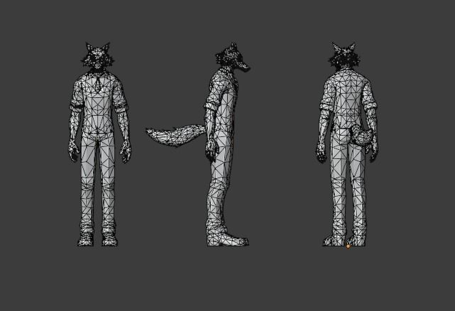 Legosi Beastars  Anime  Low-poly 3D model_14