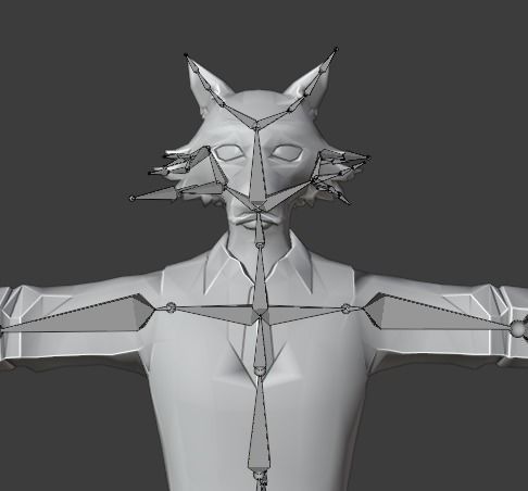 Legosi Beastars  Anime  Low-poly 3D model_12