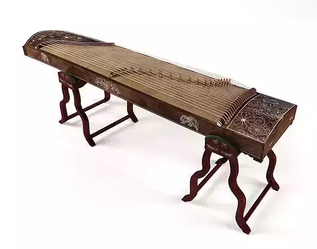 Musical Instrument Guzheng 3D model