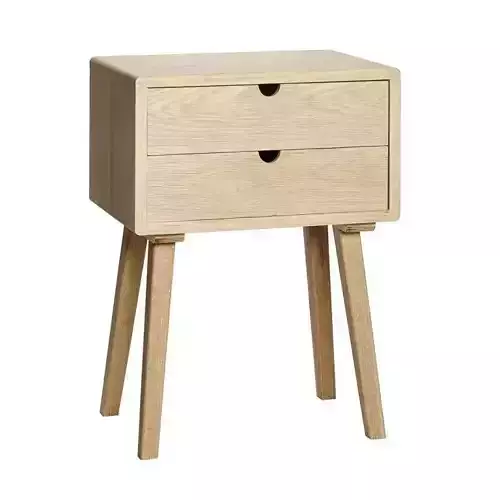 Dresser bedside table with two drawers