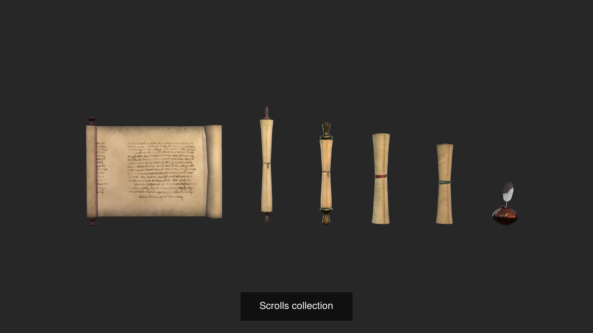 Stylized Alchemist set 3D Model Collection_13