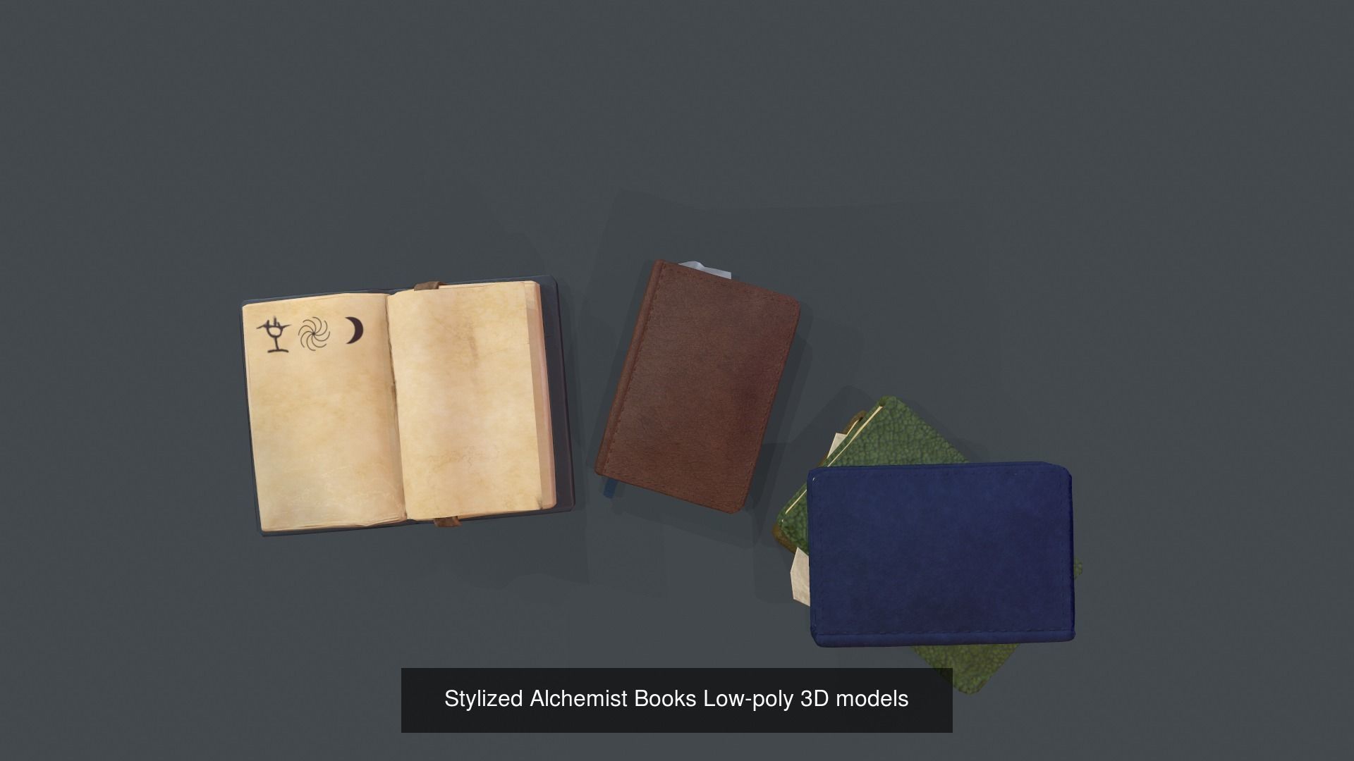 Stylized Alchemist set 3D Model Collection_14