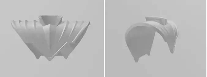 White Dino Ranger Shield 3D print model