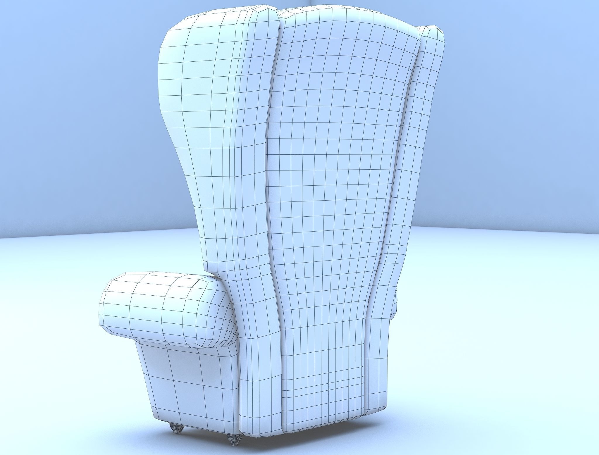 3D Cartoon Armchair 01 3D model_8