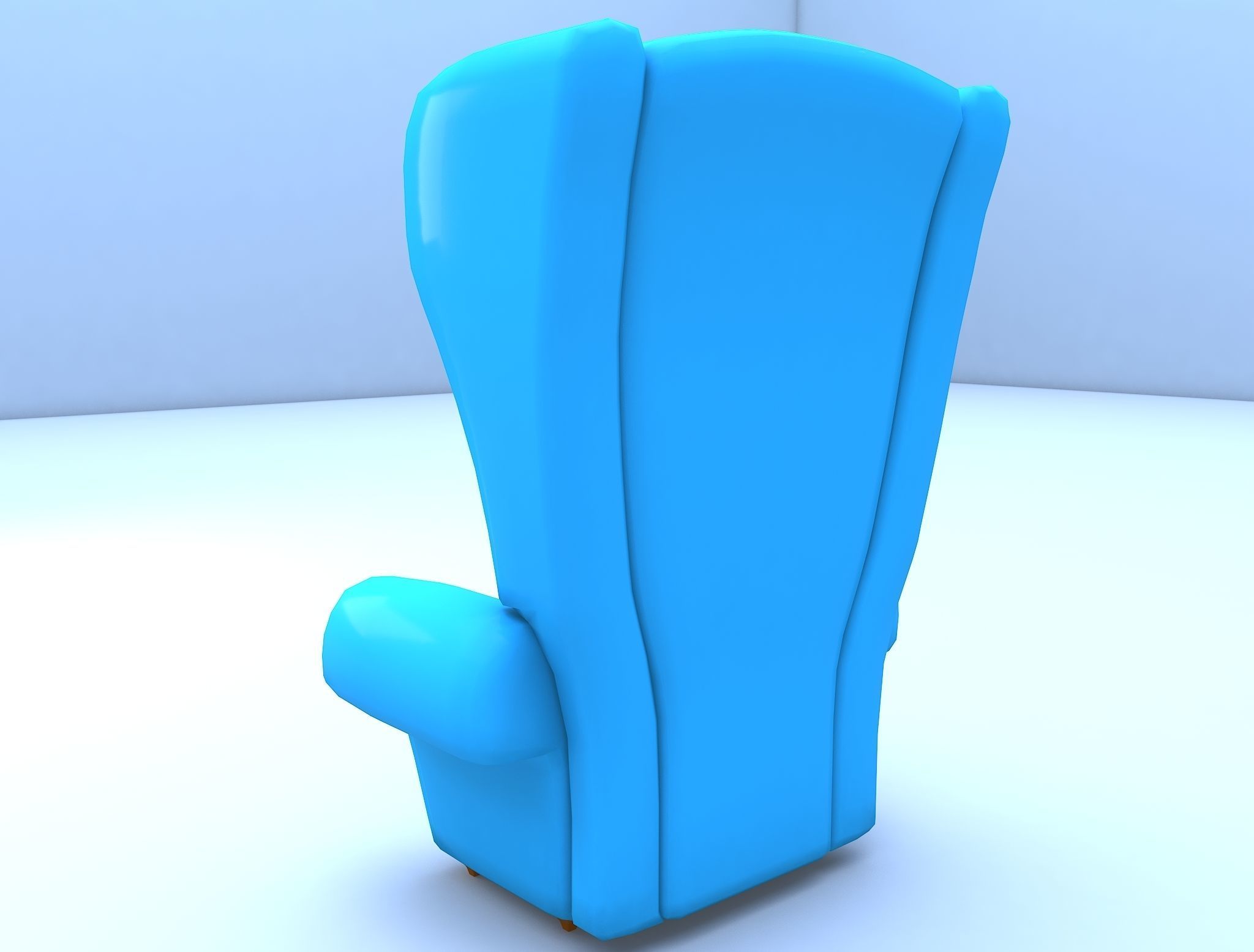 3D Cartoon Armchair 01 3D model_3