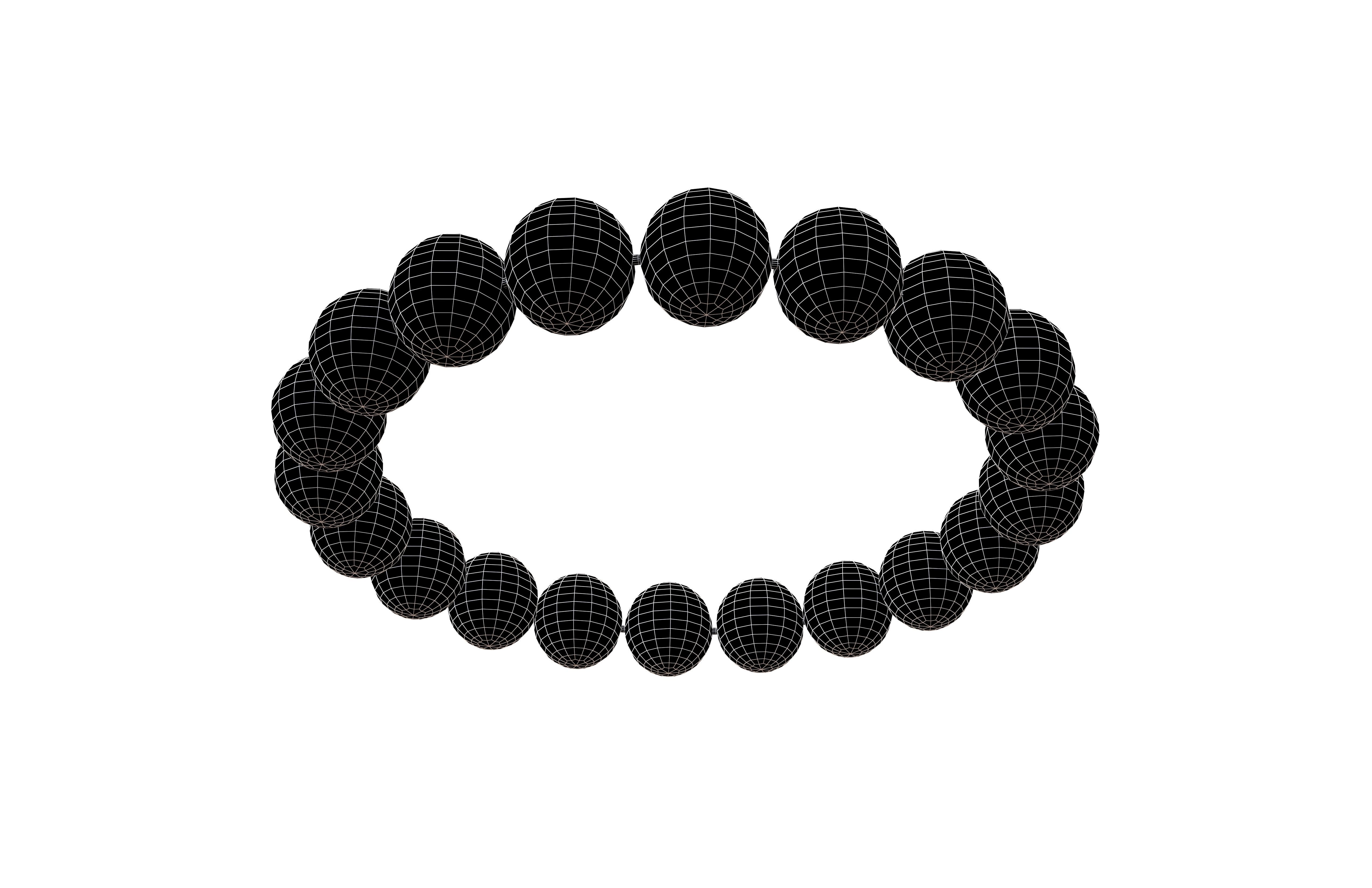 Jade Bracelet v1 002 Low-poly 3D model_7