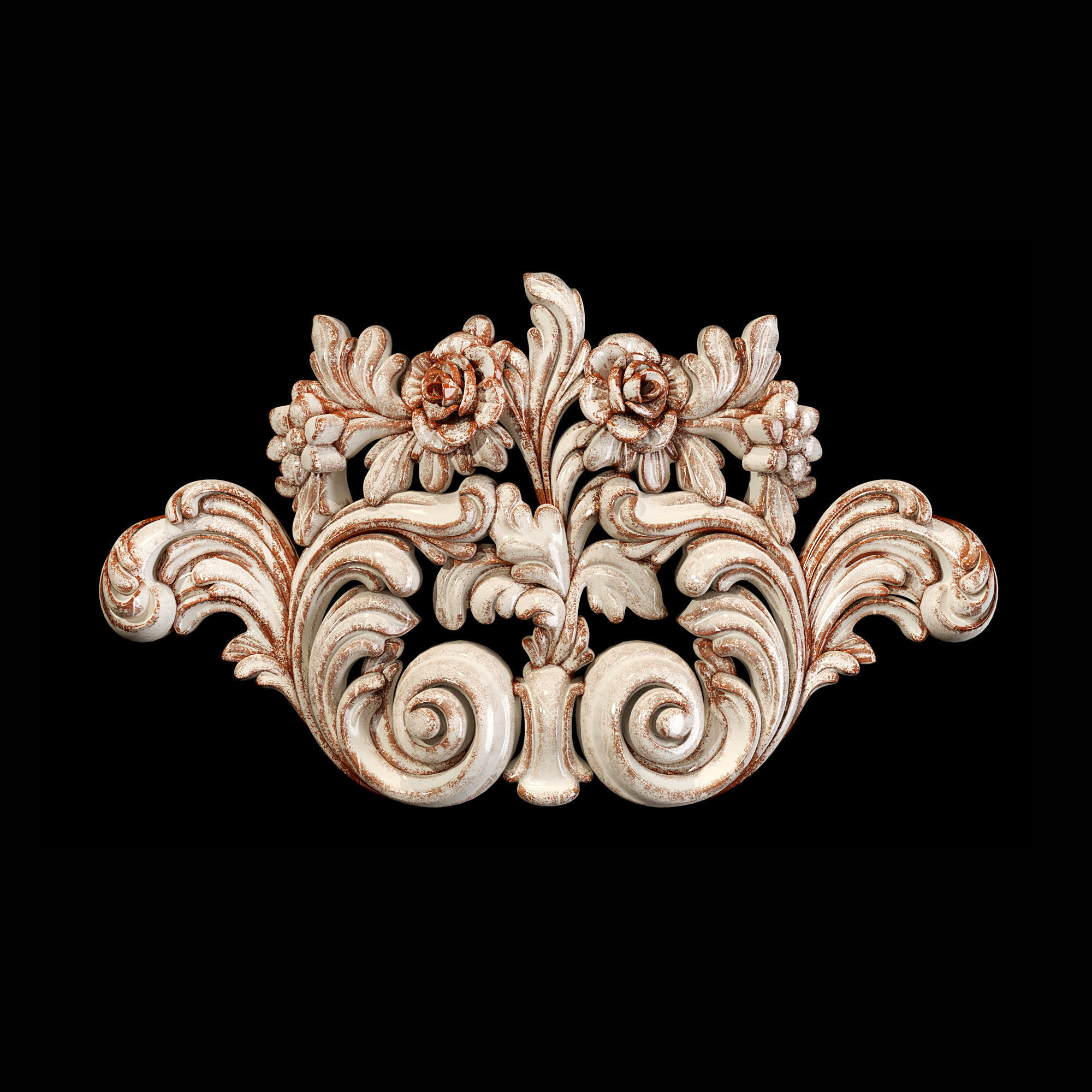 Classic carved 063 3D model_2