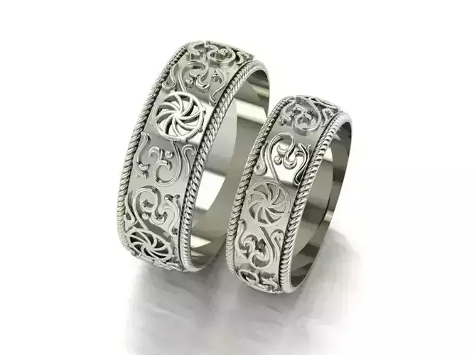 Wedding bands 3d print models
