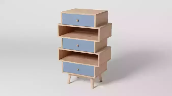 MORADA 3 Drawer Chest Brown