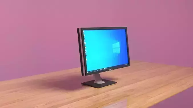 Monitor on desk