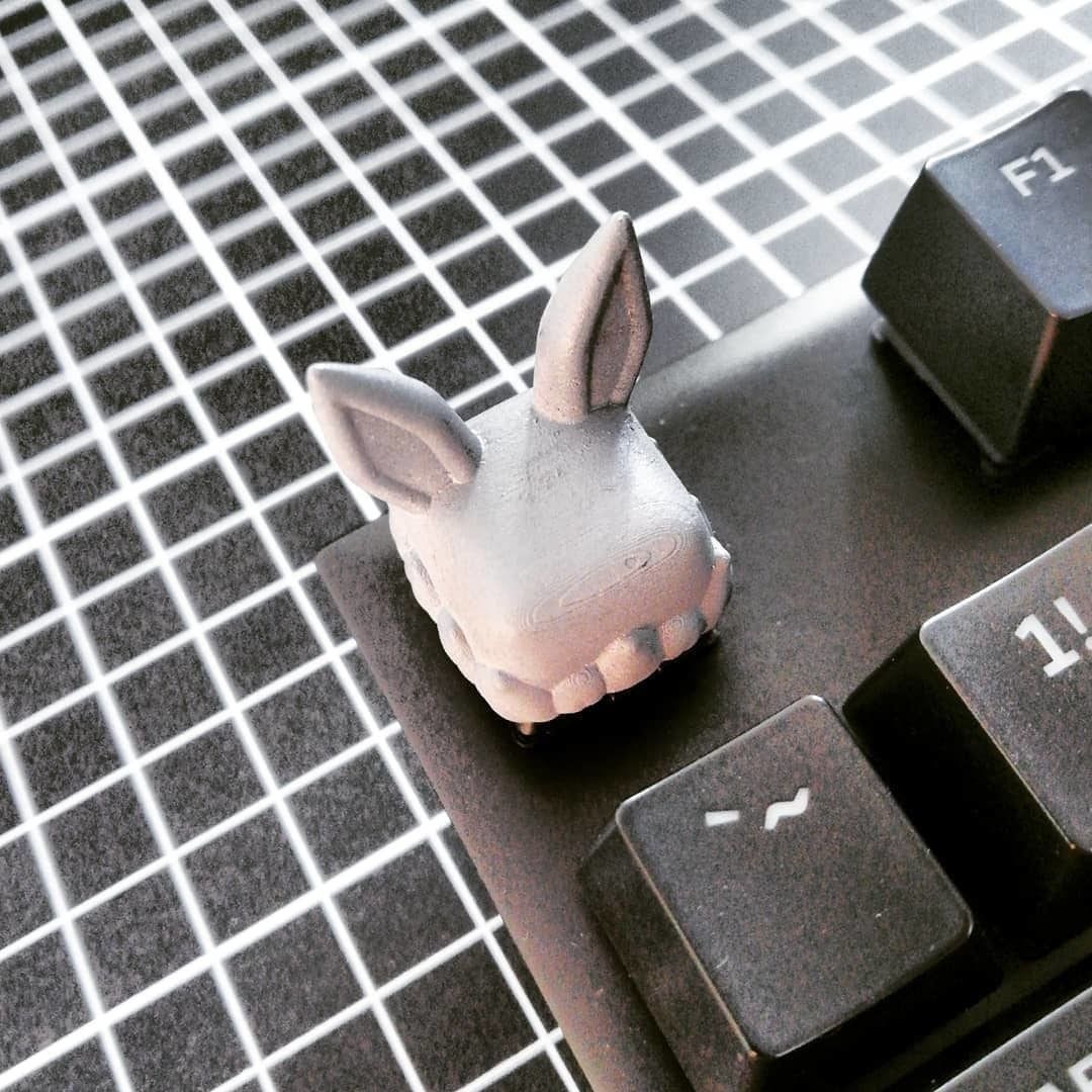 Eevee Pokemon - Keycap 3D mechanical keyboard - Eeveelutions 3D print model_3