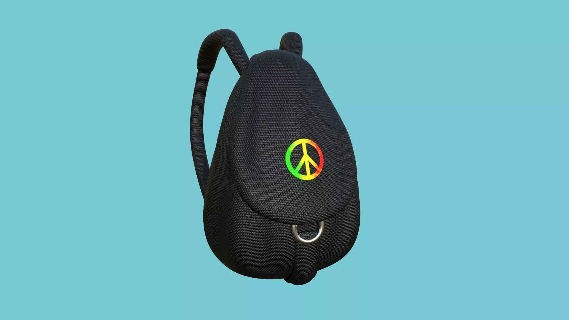 Reggae Peace Backpack - Character Fashion Design Low-poly 3D model