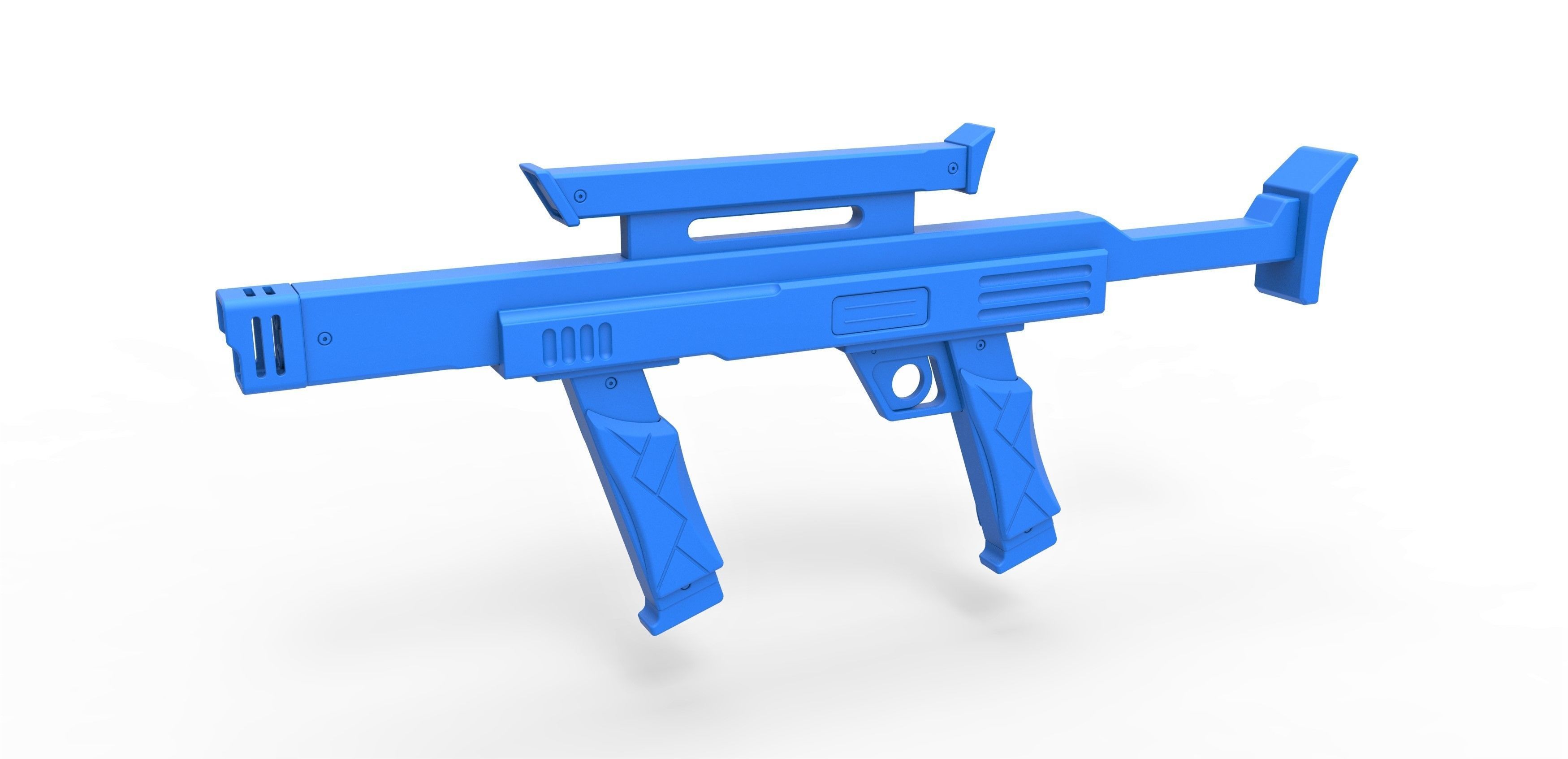 Security blaster rifle from the movie Lost in space 1998 3D model_11