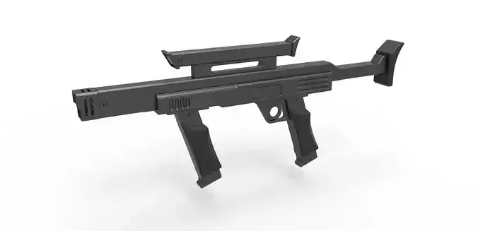 Security blaster rifle from the movie Lost in space 1998 3D model