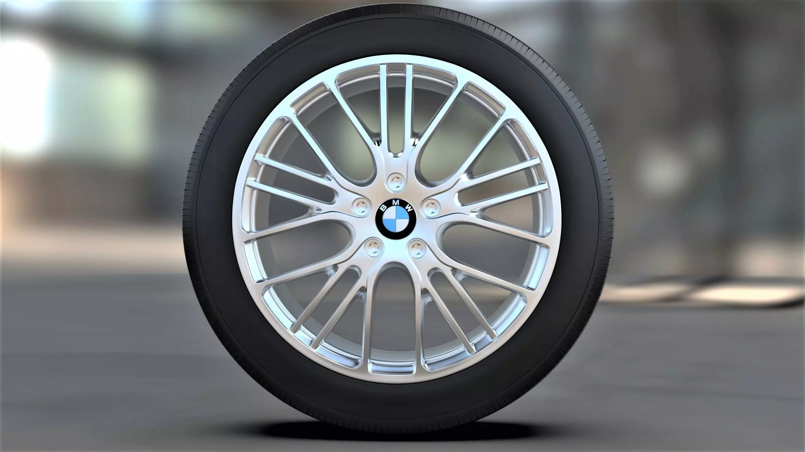 Car wheel Free 3D model