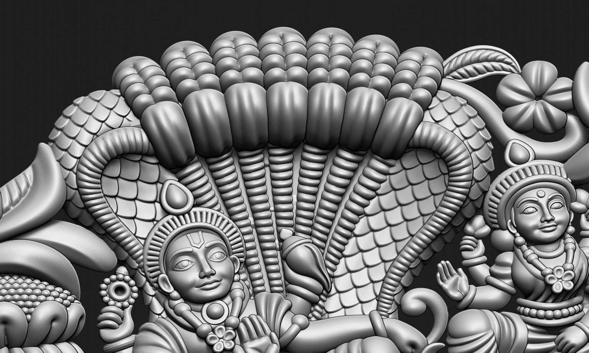 VishnuJI And LaxmiJi 3D print model_3