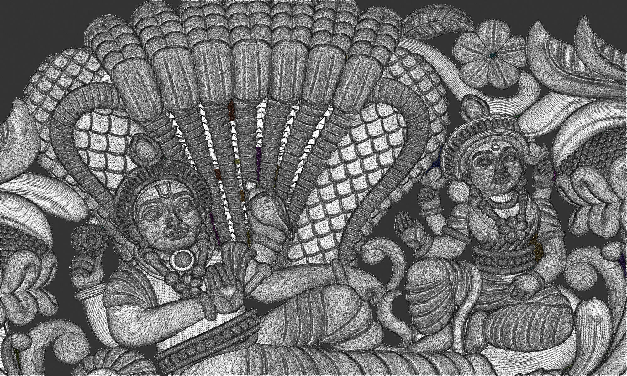 VishnuJI And LaxmiJi 3D print model_8