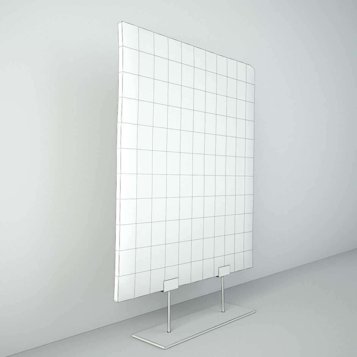 Indonesian Architectural Piece on Metal Stand 3D model_4