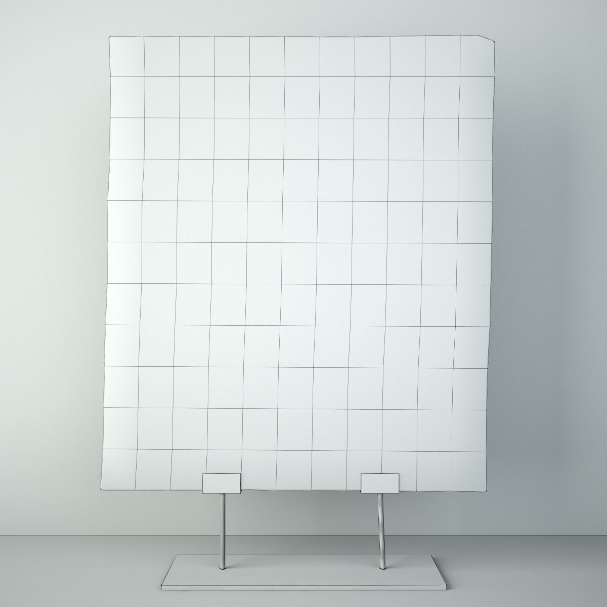 Indonesian Architectural Piece on Metal Stand 3D model_2