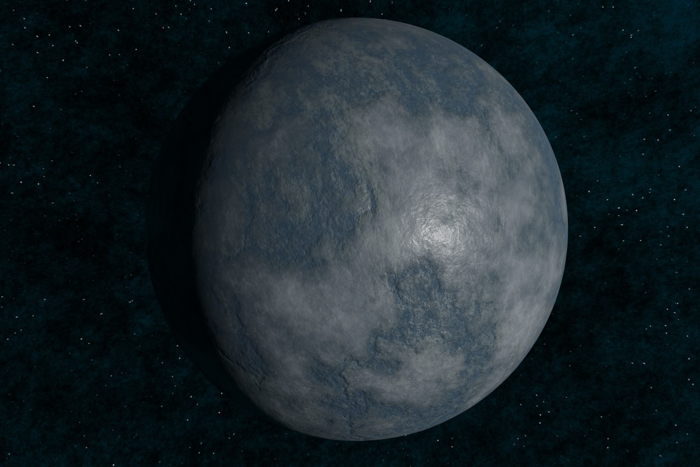 Ice planet 002-alfa Low-poly 3D model_5