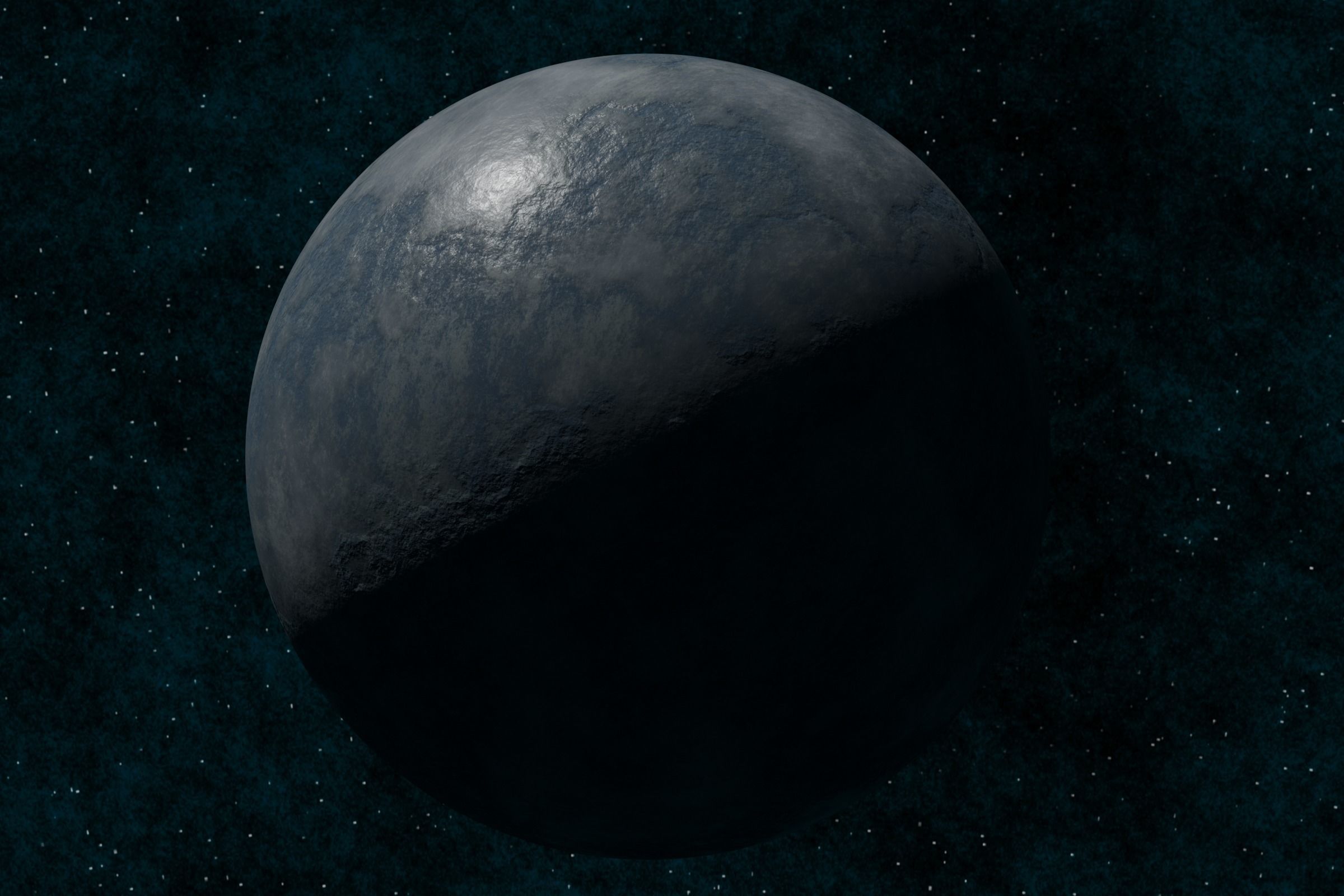 Ice planet 002-alfa Low-poly 3D model_7
