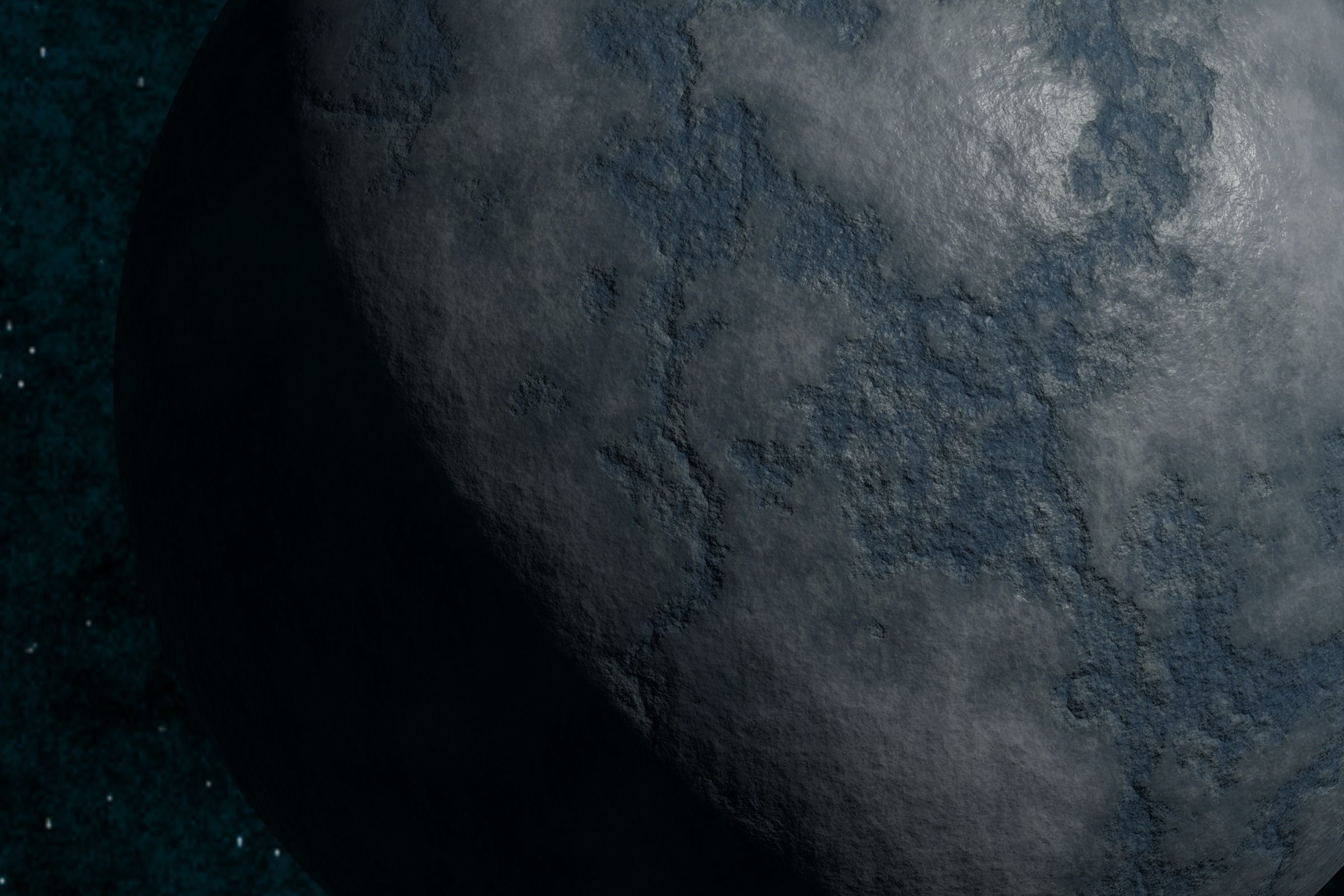 Ice planet 002-alfa Low-poly 3D model_9