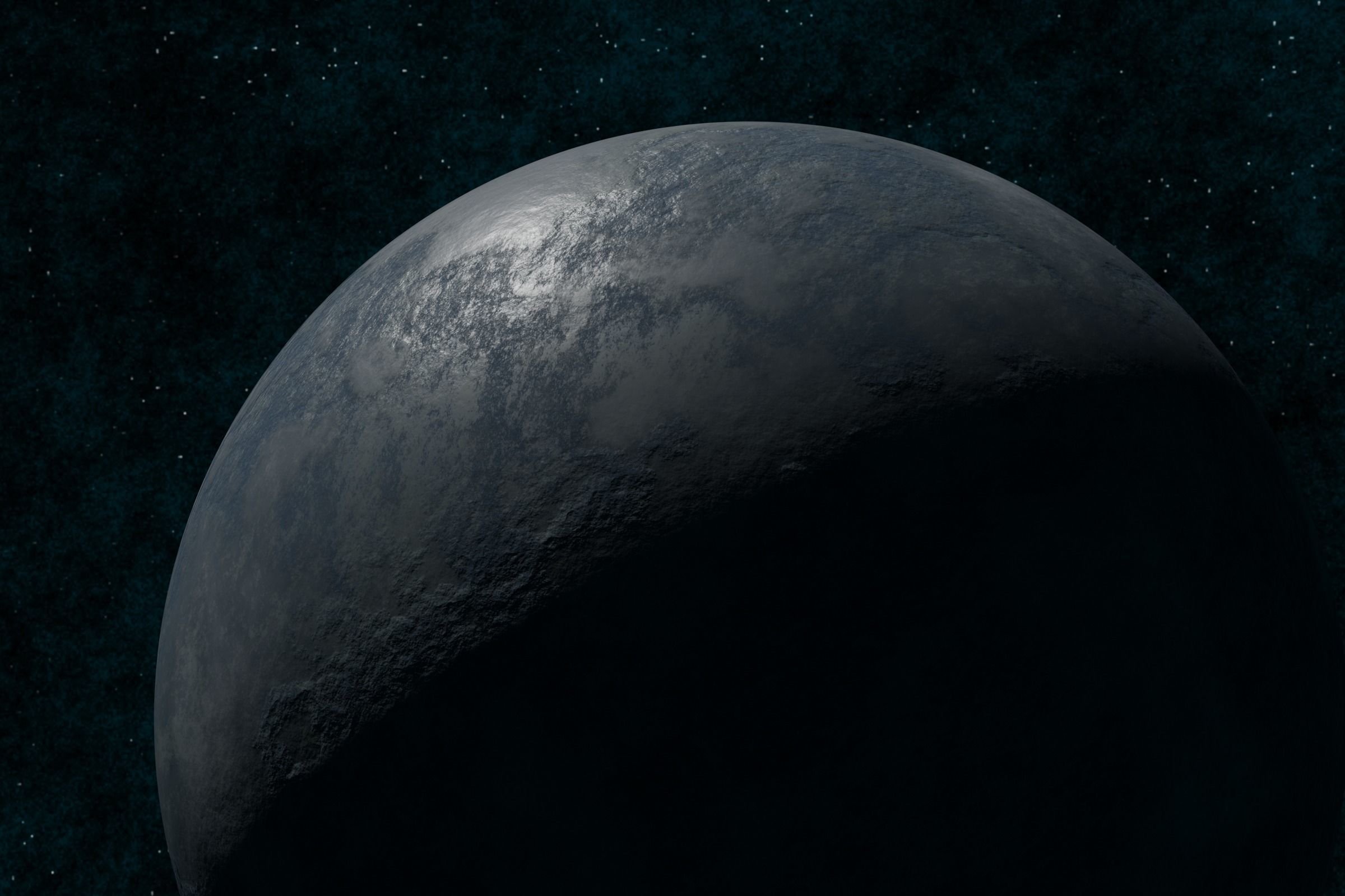 Ice planet 002-alfa Low-poly 3D model_4