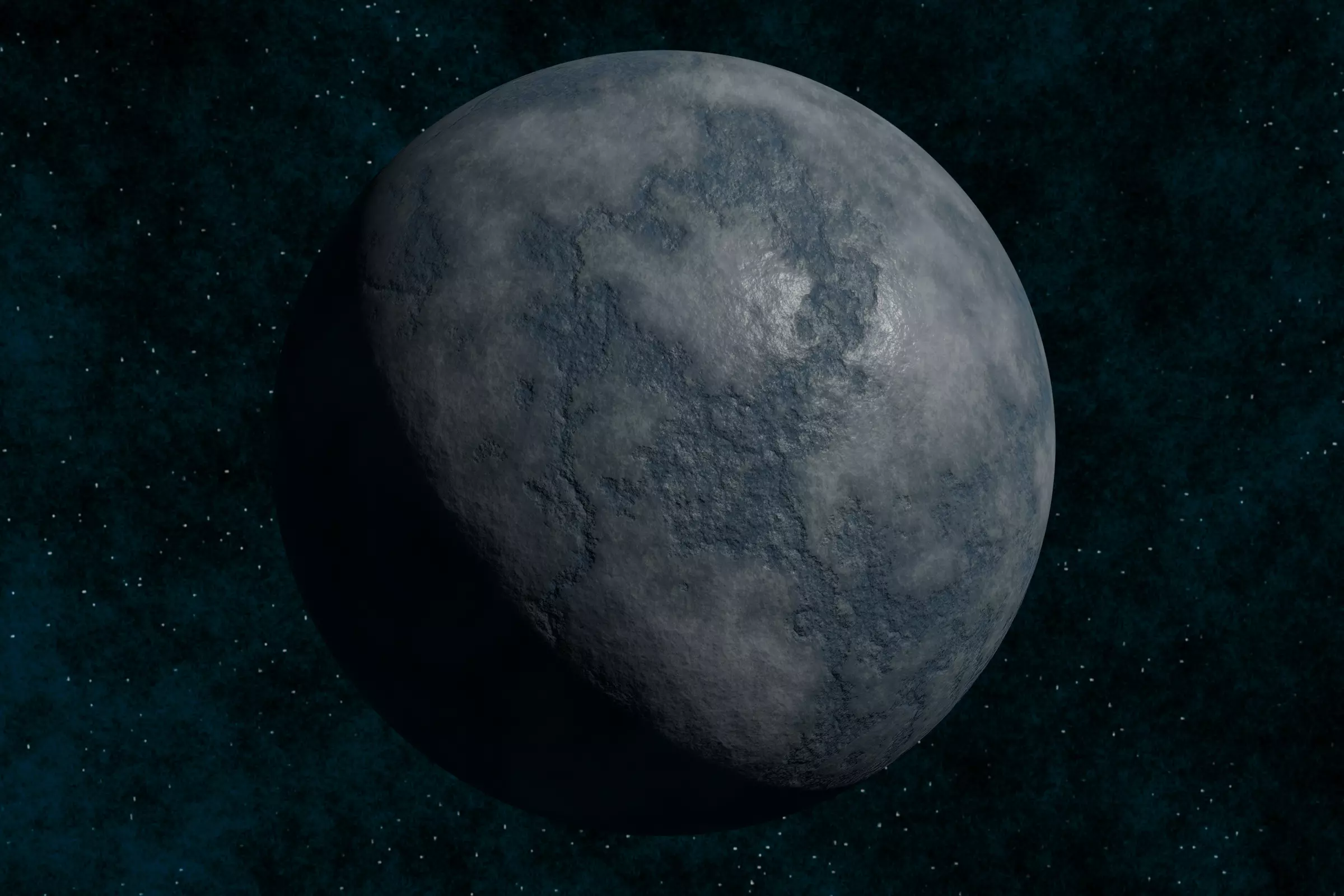 Ice planet 002-alfa Low-poly 3D model_0