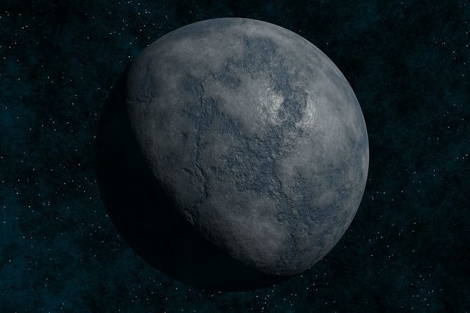 Ice planet 002-alfa Low-poly 3D model