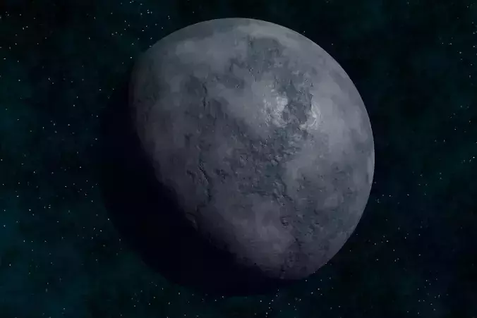 Ice planet 002-alfa Low-poly 3D model