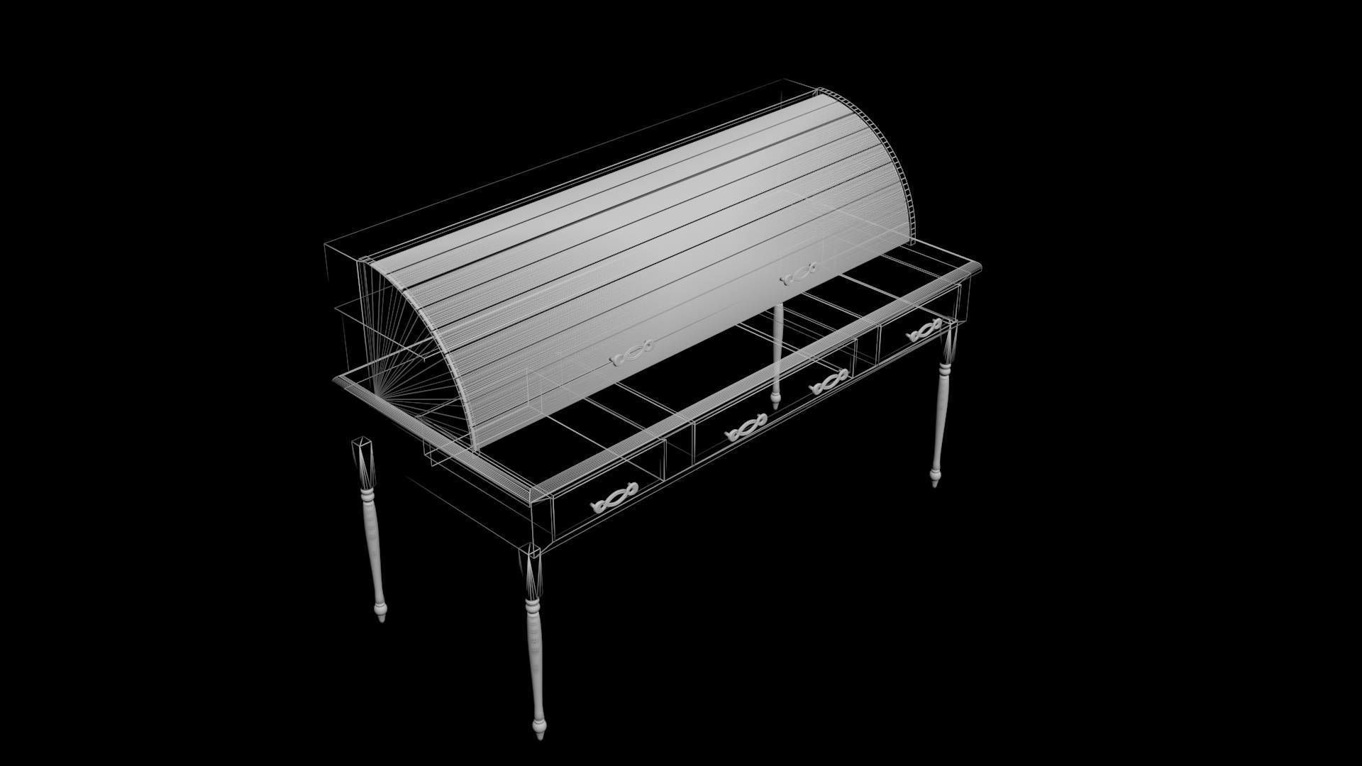 HOME OFFICE DESK 3D model_5