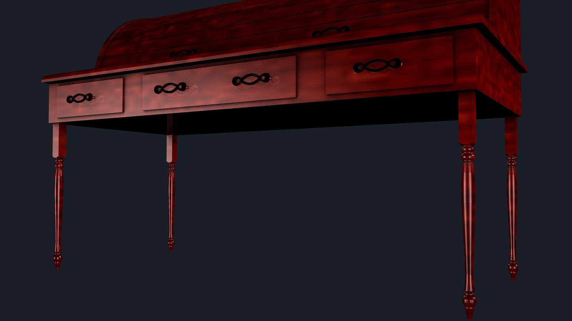 HOME OFFICE DESK 3D model_2