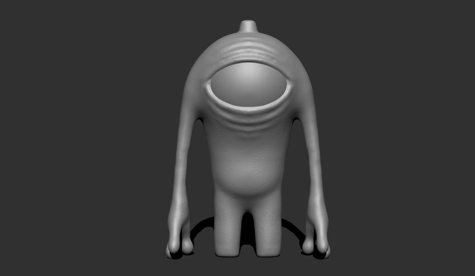 Cartoon character monster 3D print model_7